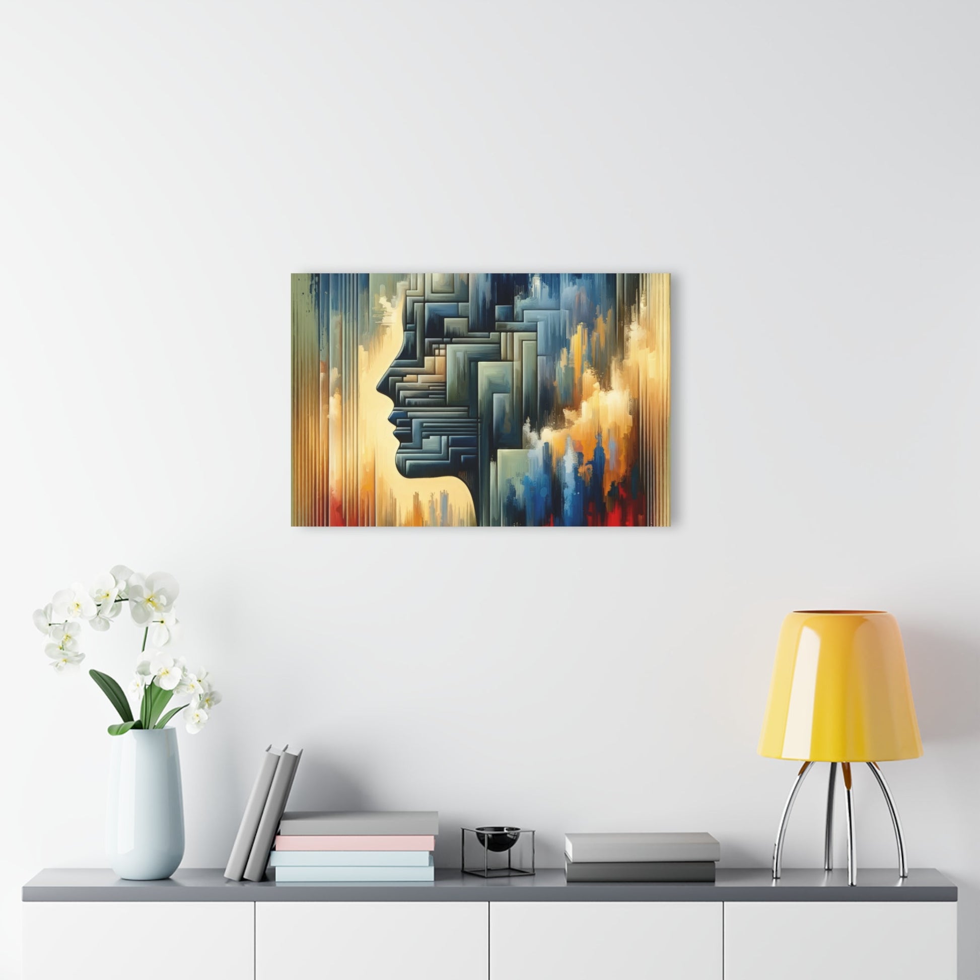 Abstract Geometric Boundaries Acrylic Prints (French Cleat Hanging) - ATUH.ART