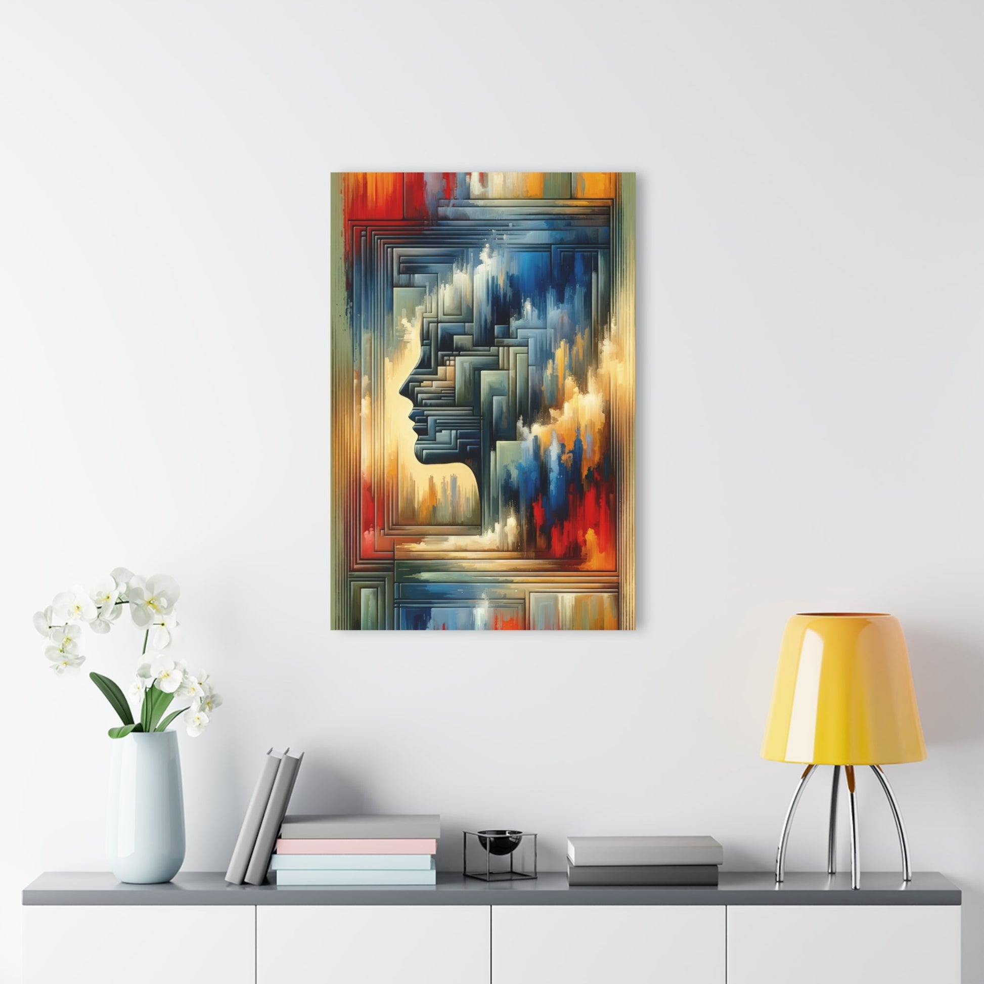Abstract Geometric Boundaries Acrylic Prints (French Cleat Hanging) - ATUH.ART