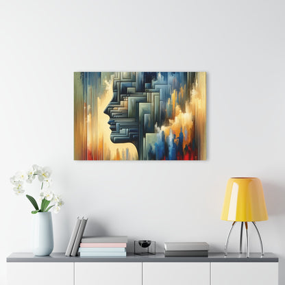 Abstract Geometric Boundaries Acrylic Prints (French Cleat Hanging) - ATUH.ART