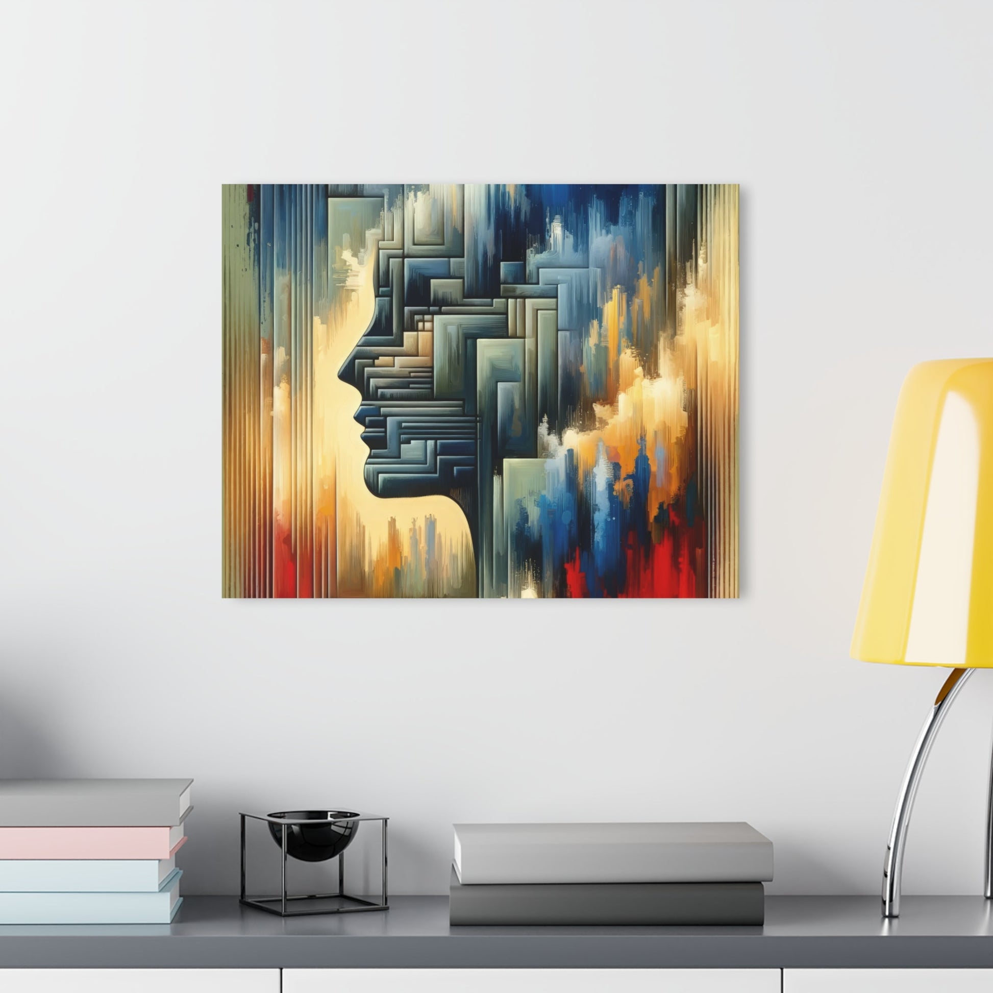 Abstract Geometric Boundaries Acrylic Prints (French Cleat Hanging) - ATUH.ART
