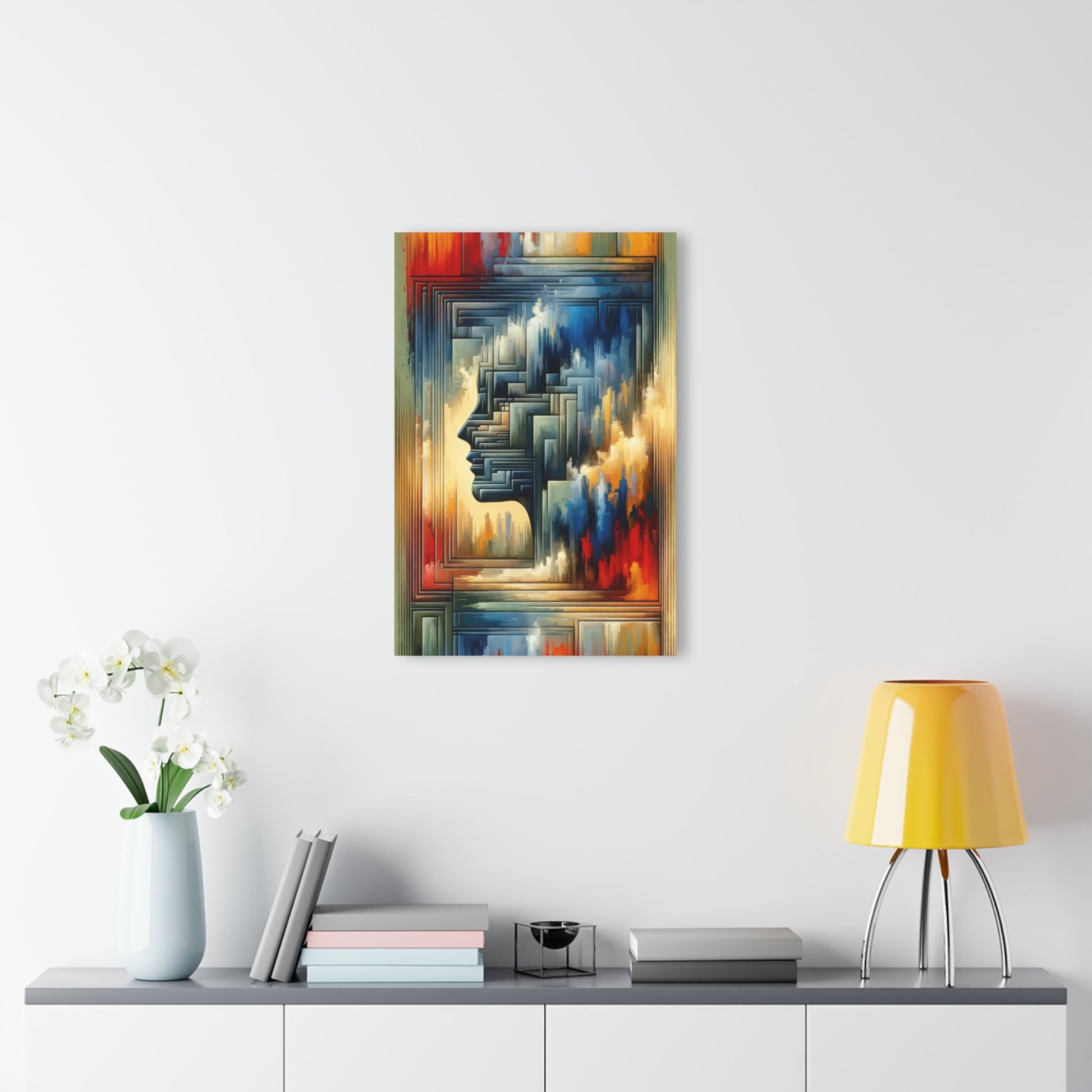 Abstract Geometric Boundaries Acrylic Prints (French Cleat Hanging) - ATUH.ART