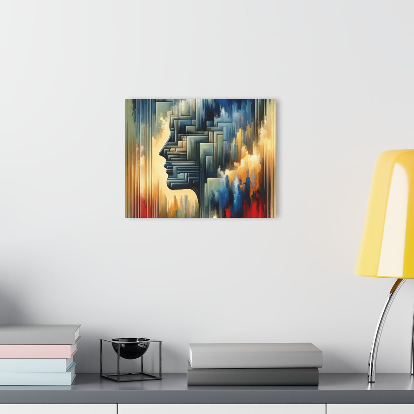 Abstract Geometric Boundaries Acrylic Prints (French Cleat Hanging) - ATUH.ART