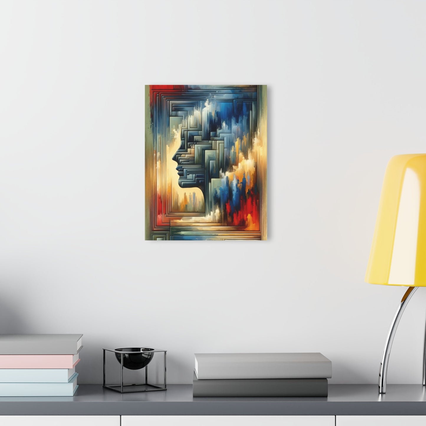Abstract Geometric Boundaries Acrylic Prints (French Cleat Hanging) - ATUH.ART