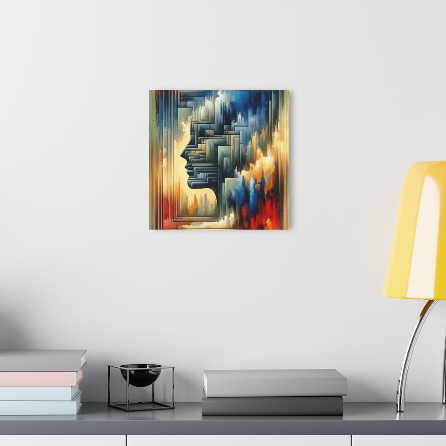 Abstract Geometric Boundaries Acrylic Prints (French Cleat Hanging) - ATUH.ART