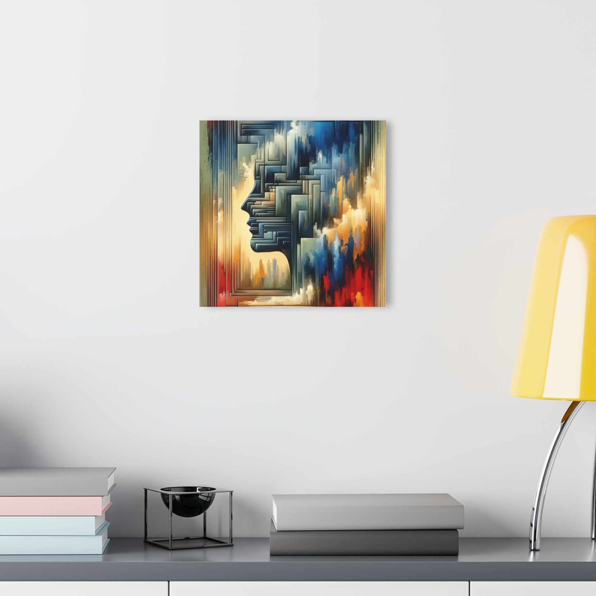 Abstract Geometric Boundaries Acrylic Prints (French Cleat Hanging) - ATUH.ART