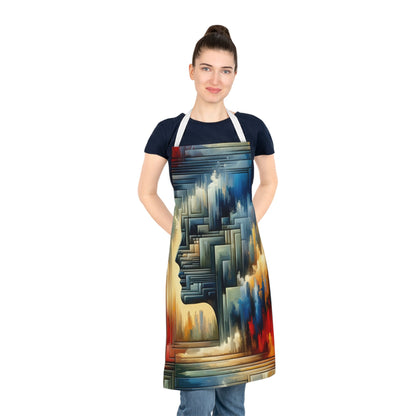 Abstract Geometric Boundaries Adult Apron (AOP) - ATUH.ART