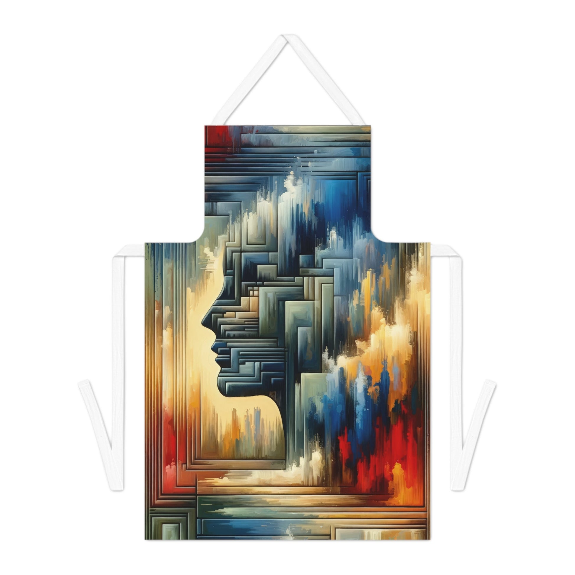 Abstract Geometric Boundaries Adult Apron (AOP) - ATUH.ART