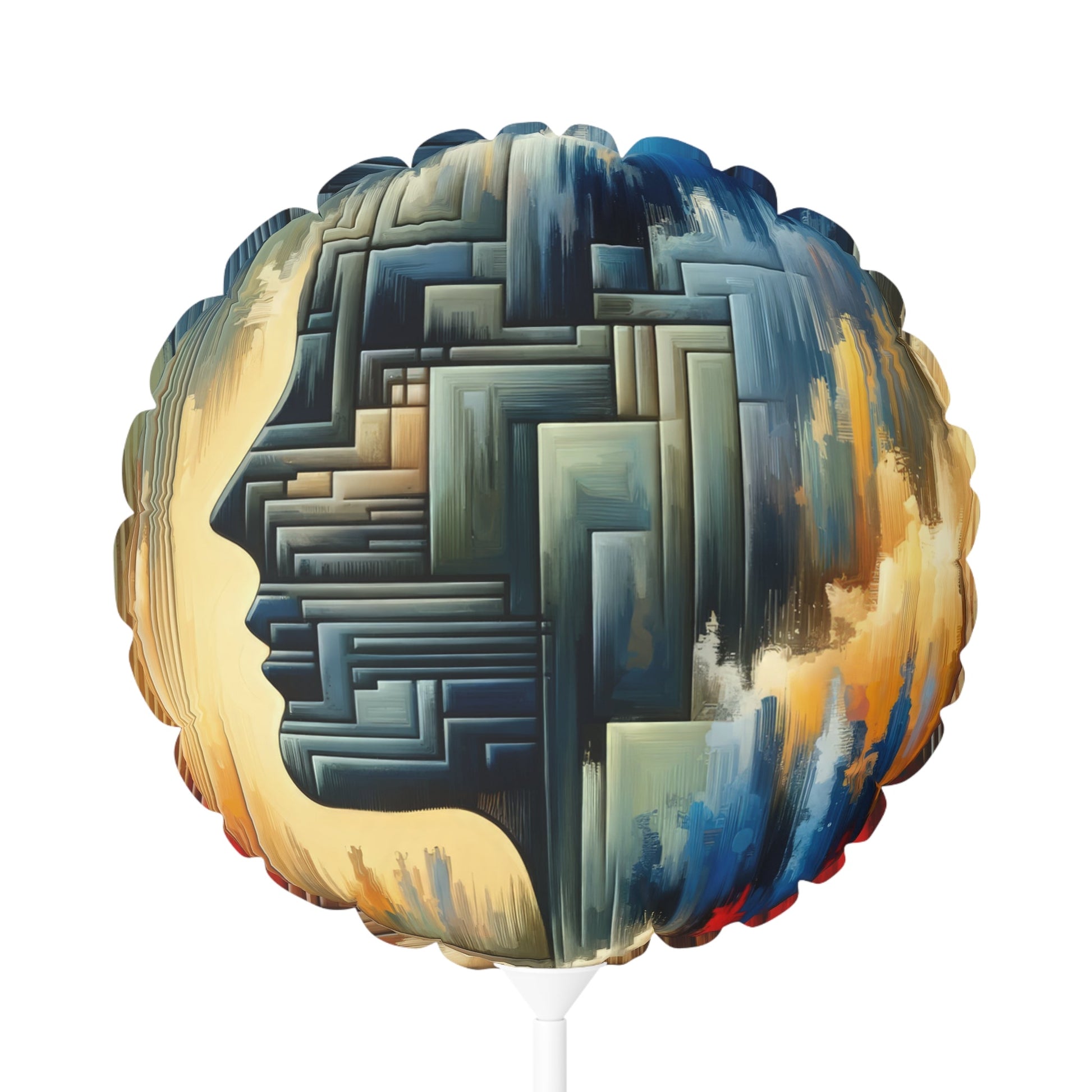 Abstract Geometric Boundaries Balloon (Round and Heart-shaped), 11" - ATUH.ART