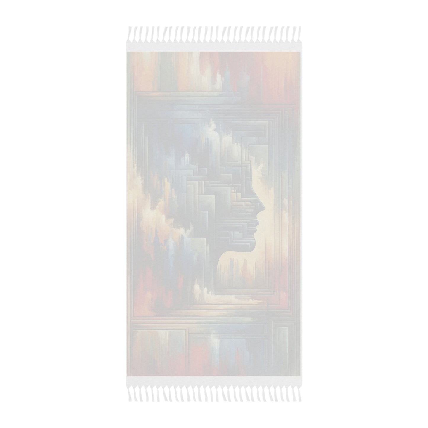 Abstract Geometric Boundaries Boho Beach Cloth - ATUH.ART