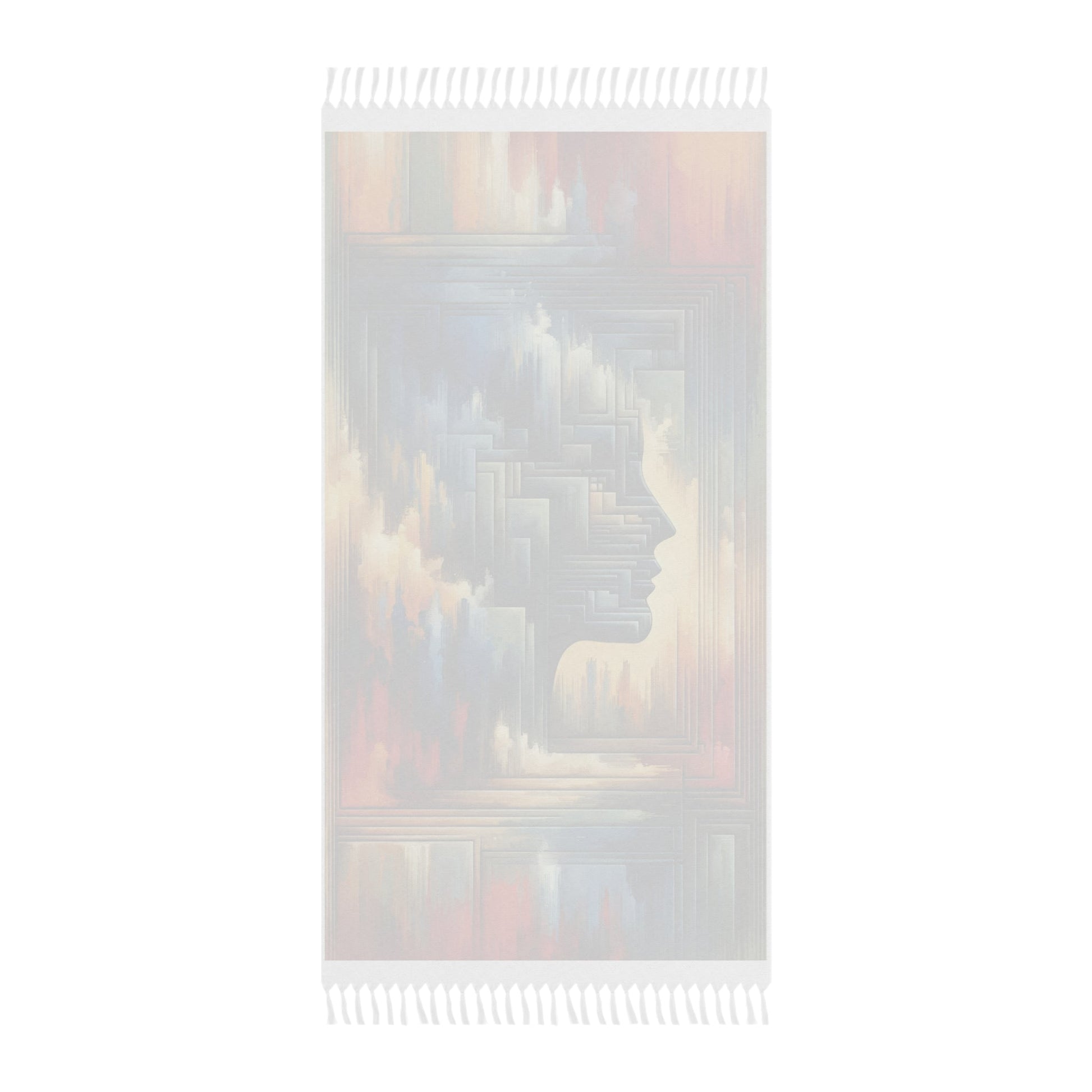 Abstract Geometric Boundaries Boho Beach Cloth - ATUH.ART