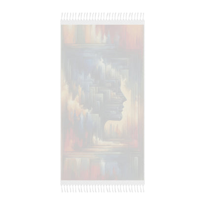 Abstract Geometric Boundaries Boho Beach Cloth - ATUH.ART