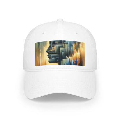 Abstract Geometric Boundaries Low Profile Baseball Cap - ATUH.ART