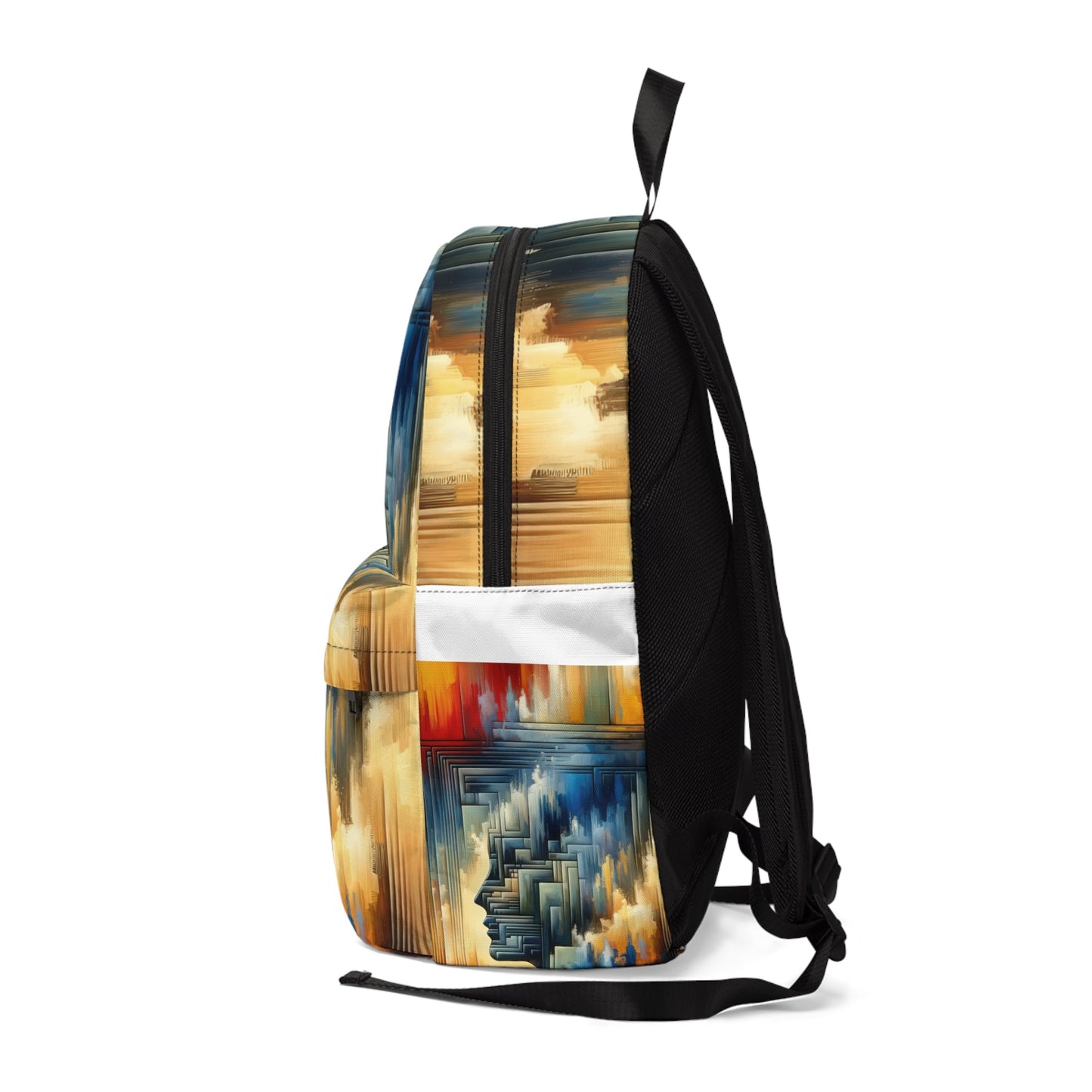Abstract Geometric Boundaries Unisex Classic Backpack - ATUH.ART
