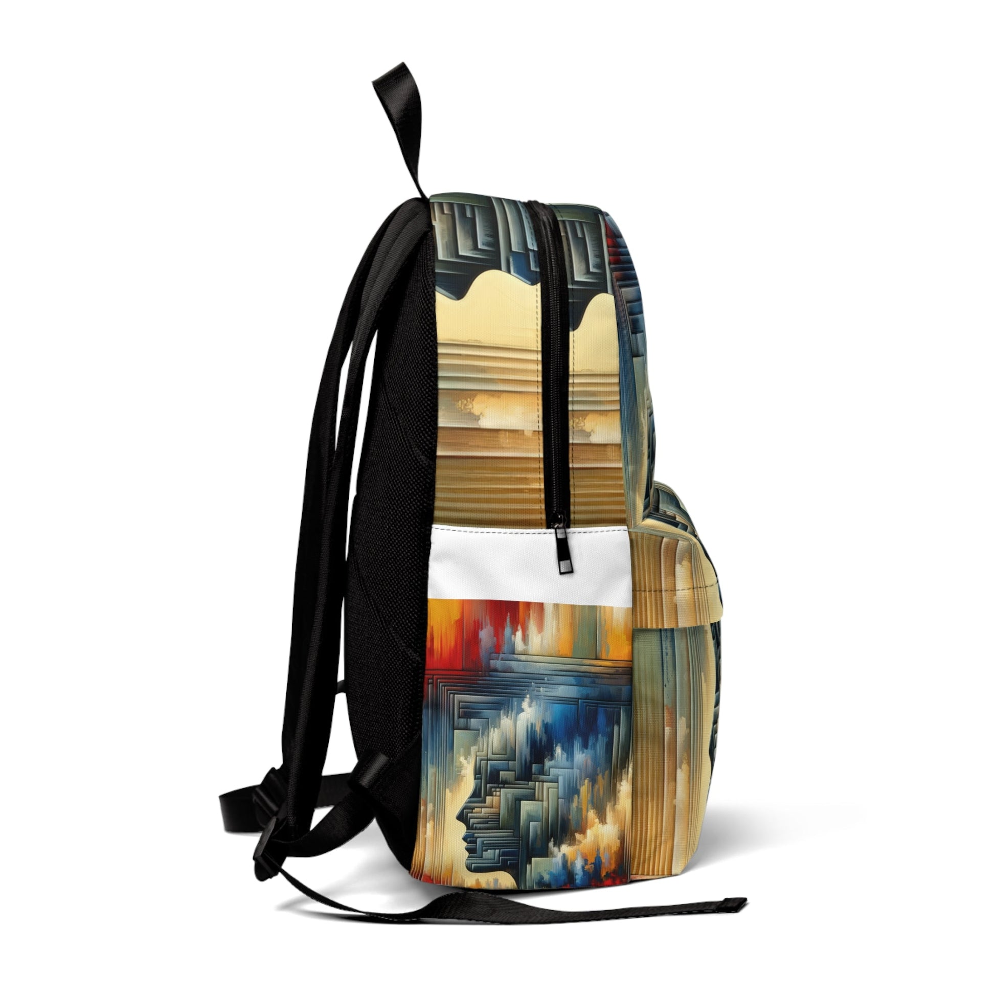 Abstract Geometric Boundaries Unisex Classic Backpack - ATUH.ART