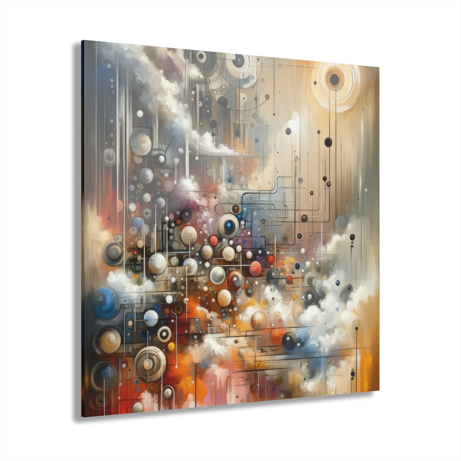 Abstract Mechanical Harmony Acrylic Prints (French Cleat Hanging) - ATUH.ART