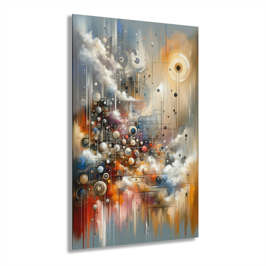 Abstract Mechanical Harmony Acrylic Prints (French Cleat Hanging) - ATUH.ART