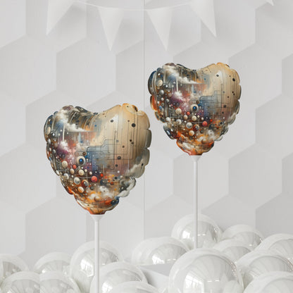 Abstract Mechanical Harmony Balloon (Round and Heart-shaped), 11" - ATUH.ART