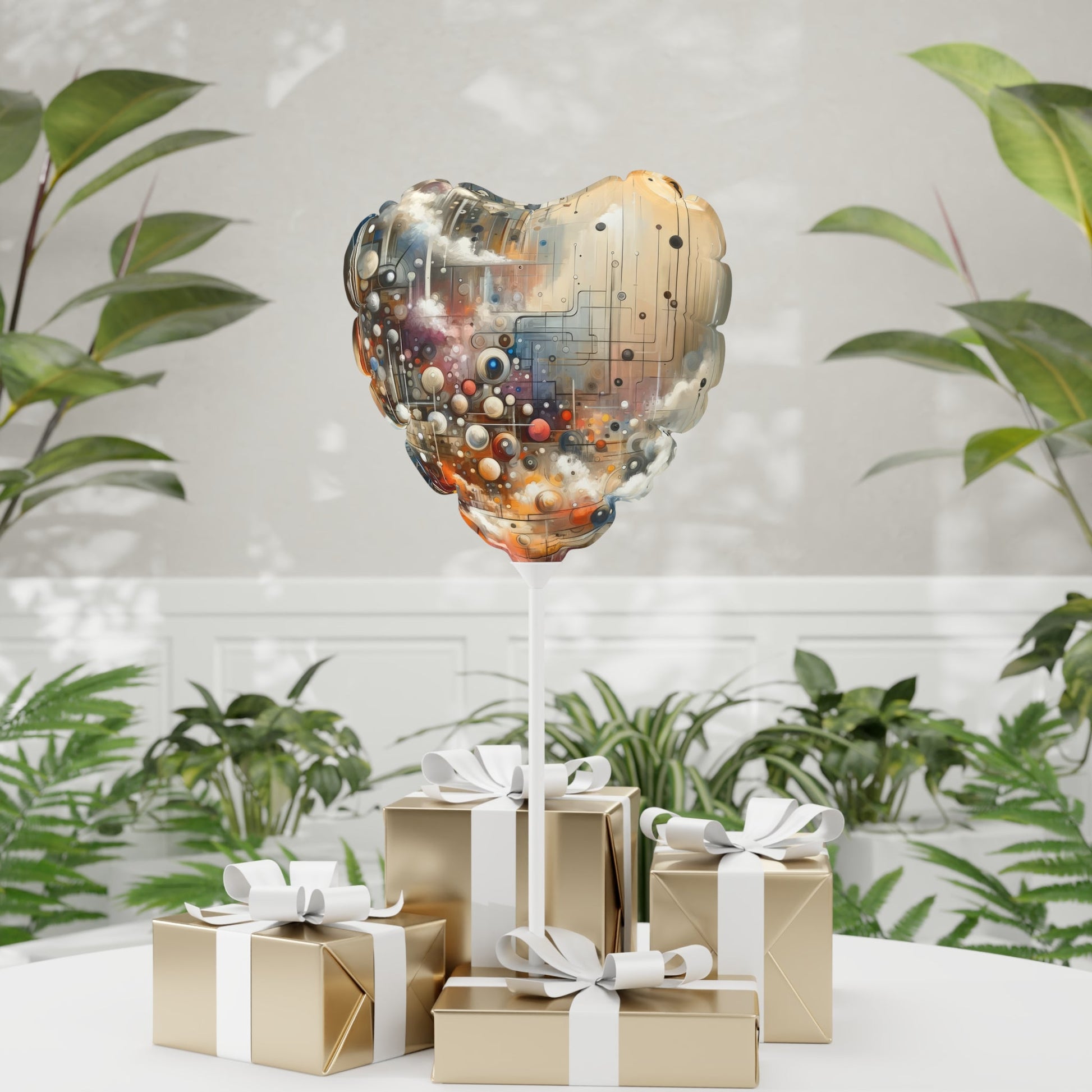 Abstract Mechanical Harmony Balloon (Round and Heart-shaped), 11" - ATUH.ART
