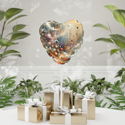 Abstract Mechanical Harmony Balloon (Round and Heart-shaped), 11" - ATUH.ART