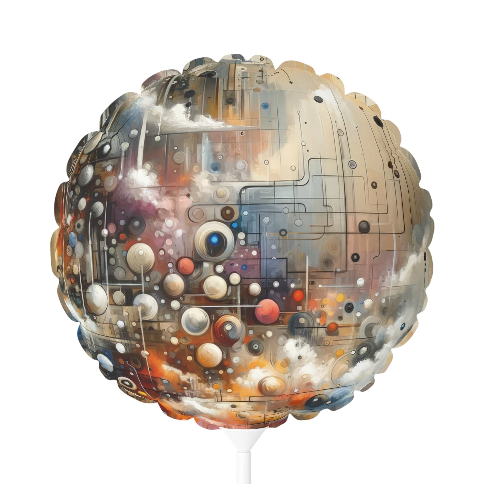 Abstract Mechanical Harmony Balloon (Round and Heart-shaped), 11" - ATUH.ART