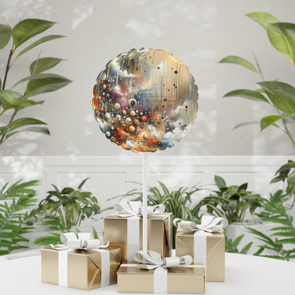 Abstract Mechanical Harmony Balloon (Round and Heart-shaped), 11" - ATUH.ART