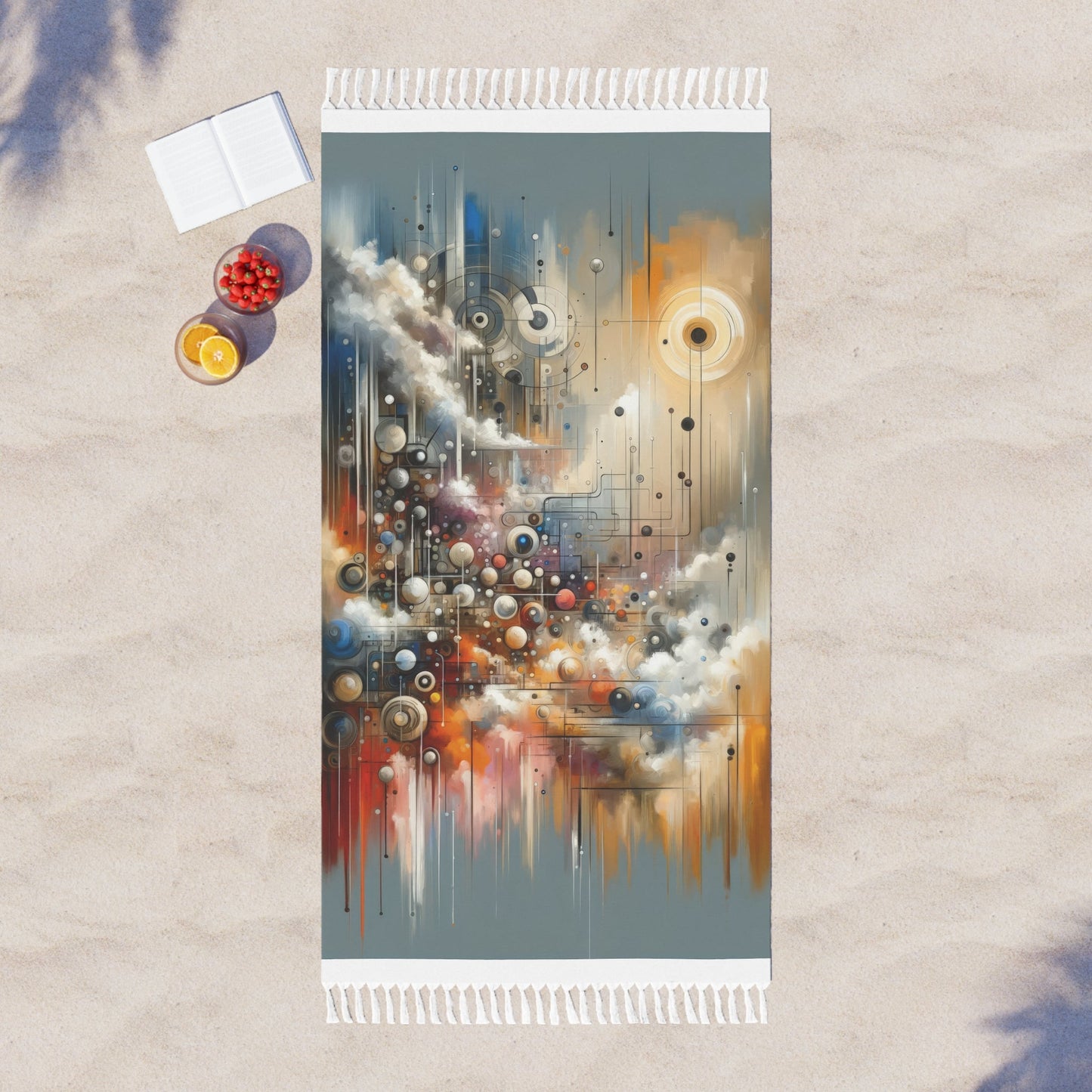Abstract Mechanical Harmony Boho Beach Cloth - ATUH.ART