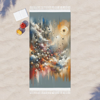 Abstract Mechanical Harmony Boho Beach Cloth - ATUH.ART