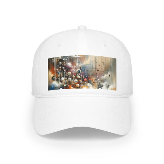 Abstract Mechanical Harmony Low Profile Baseball Cap - ATUH.ART