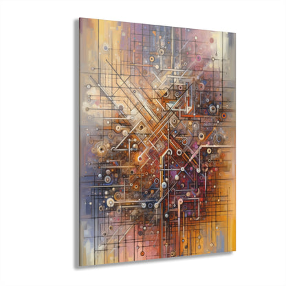 Abstract Structural Complexity Acrylic Prints (French Cleat Hanging) - ATUH.ART