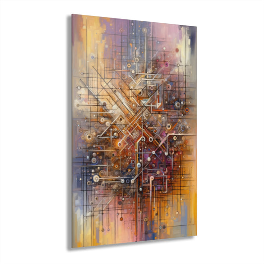 Abstract Structural Complexity Acrylic Prints (French Cleat Hanging) - ATUH.ART