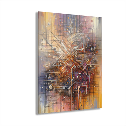 Abstract Structural Complexity Acrylic Prints (French Cleat Hanging) - ATUH.ART