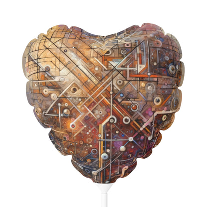 Abstract Structural Complexity Balloon (Round and Heart-shaped), 11" - ATUH.ART