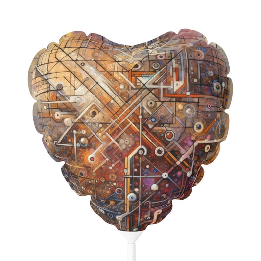 Abstract Structural Complexity Balloon (Round and Heart-shaped), 11" - ATUH.ART