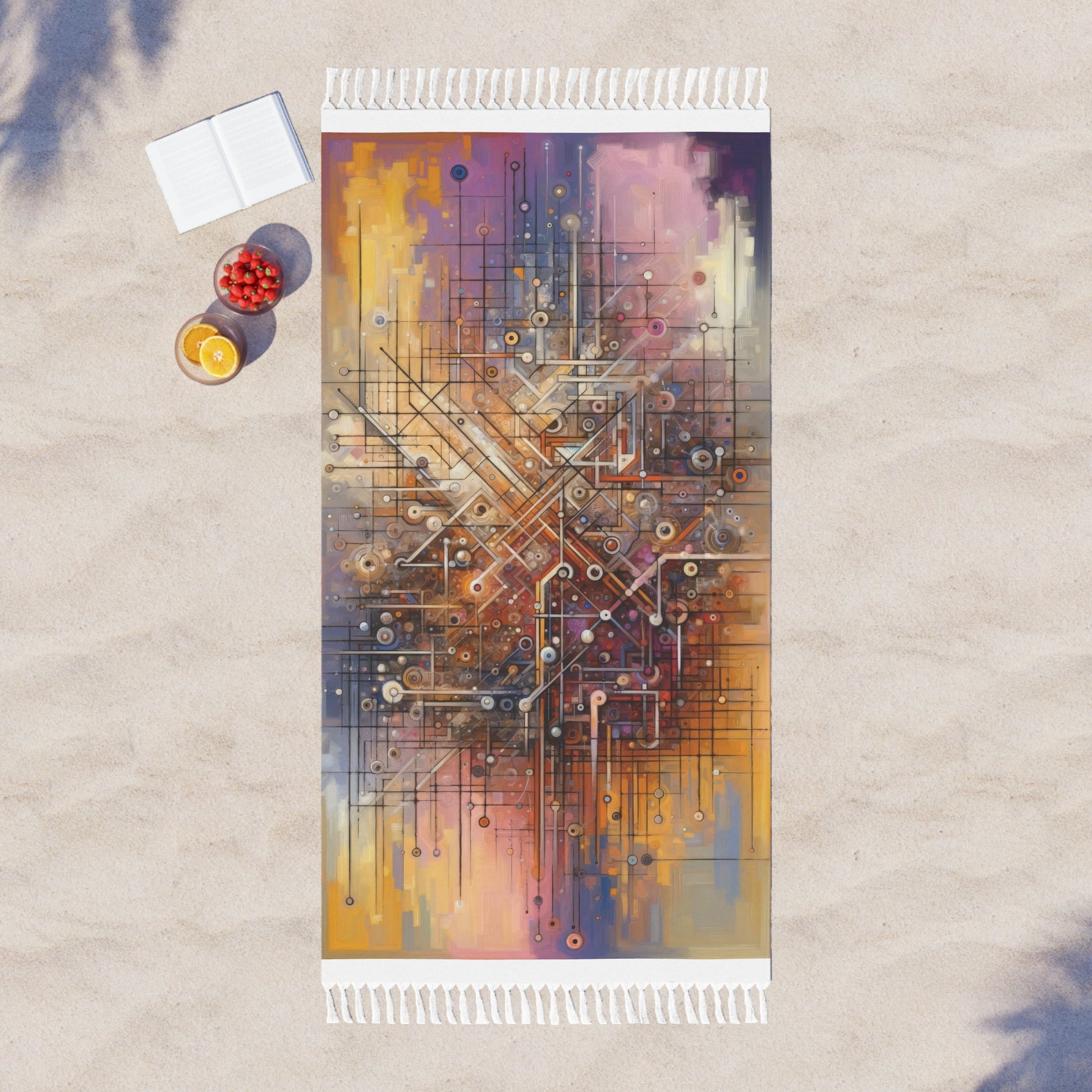 Abstract Structural Complexity Boho Beach Cloth - ATUH.ART