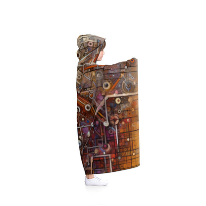 Abstract Structural Complexity Hooded Blanket - ATUH.ART