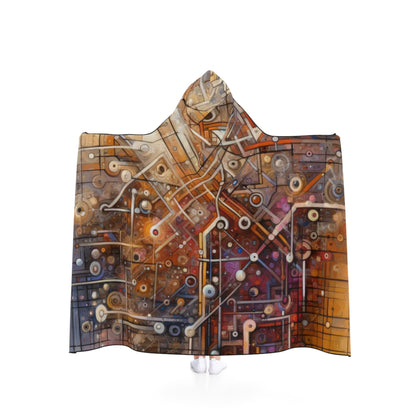 Abstract Structural Complexity Hooded Blanket - ATUH.ART