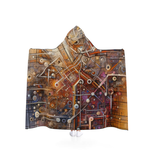 Abstract Structural Complexity Hooded Blanket - ATUH.ART