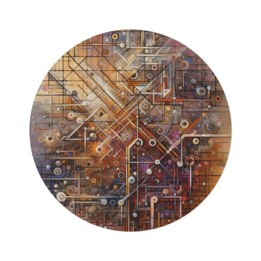 Abstract Structural Complexity Round Rug - ATUH.ART