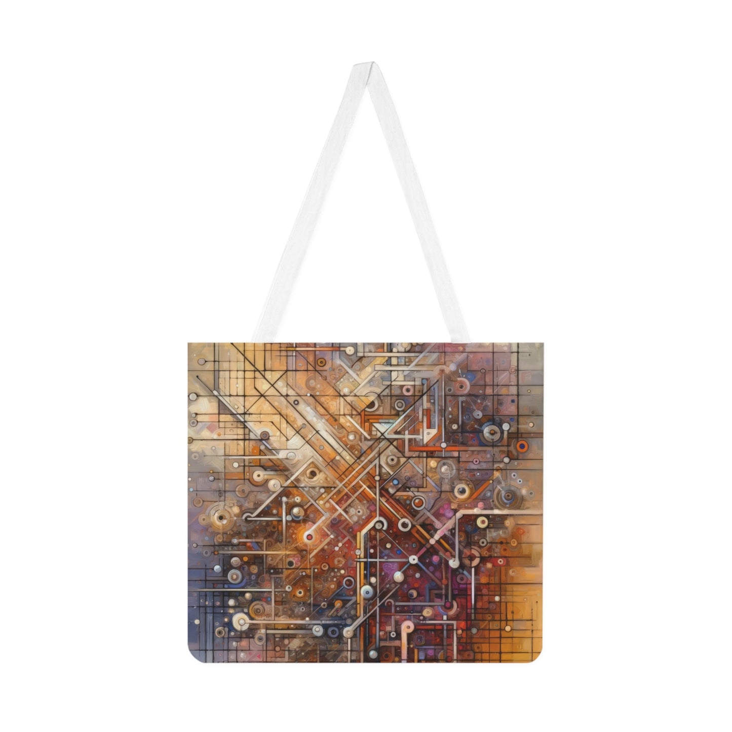 Abstract Structural Complexity Shoulder Tote Bag (AOP) - ATUH.ART