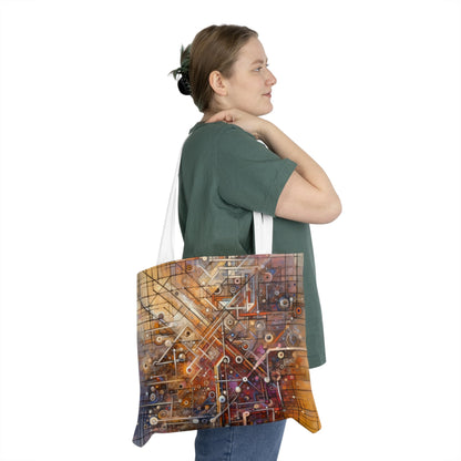 Abstract Structural Complexity Shoulder Tote Bag (AOP) - ATUH.ART