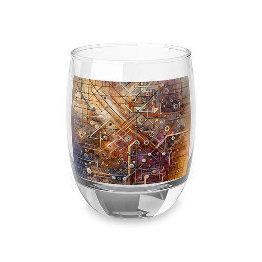 Abstract Structural Complexity Whiskey Glass - ATUH.ART