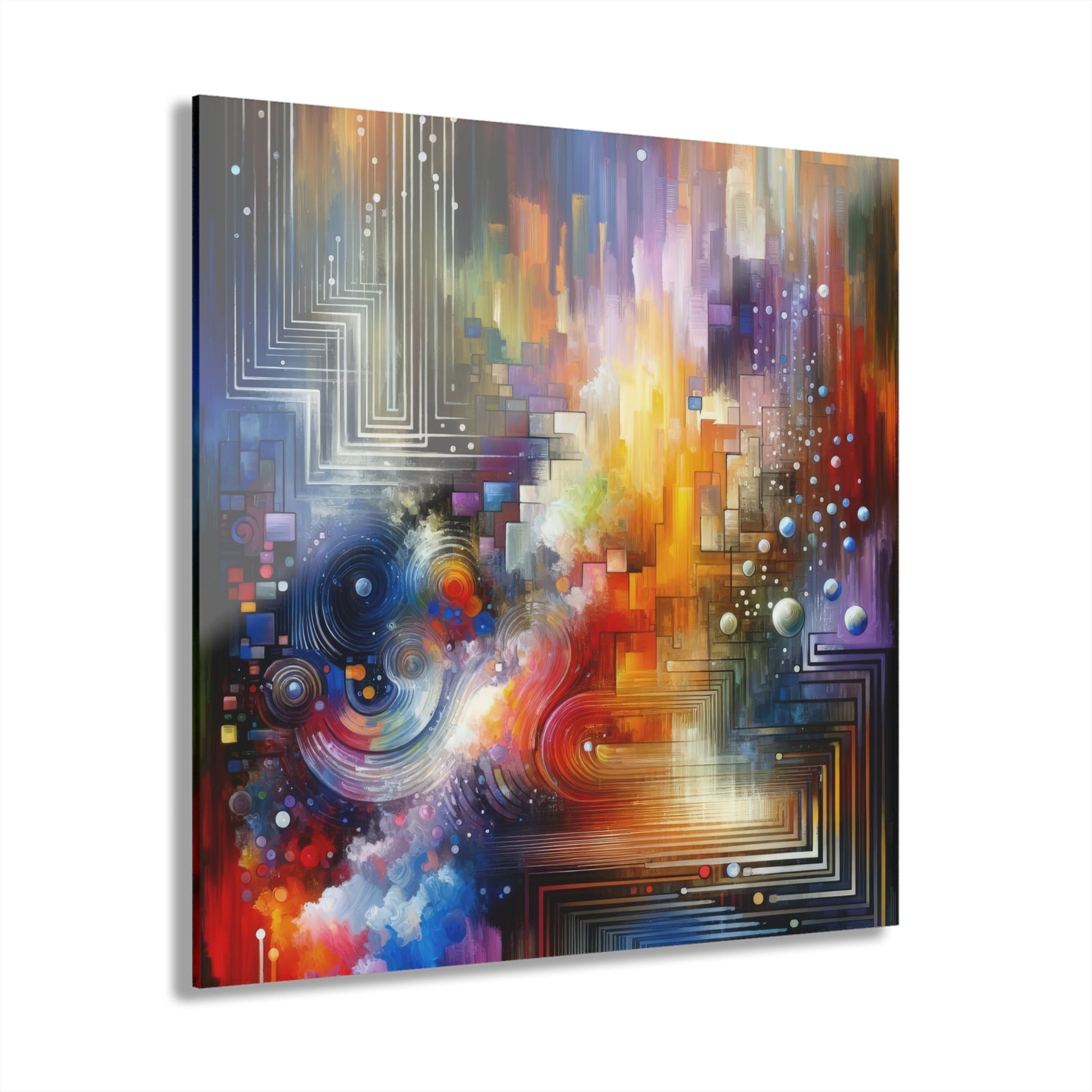 Abstract Technicolor Synthesis Acrylic Prints (French Cleat Hanging) - ATUH.ART