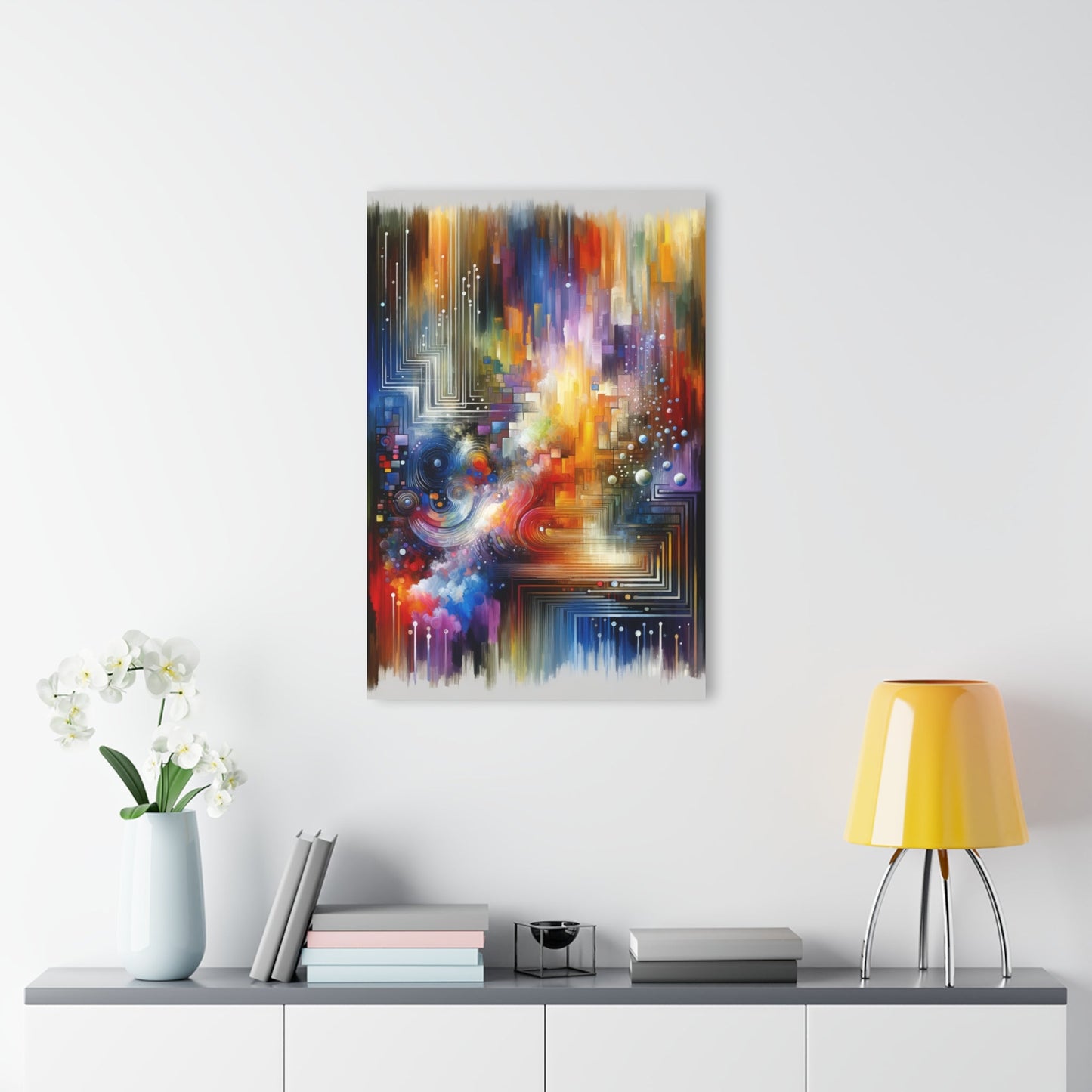 Abstract Technicolor Synthesis Acrylic Prints (French Cleat Hanging) - ATUH.ART