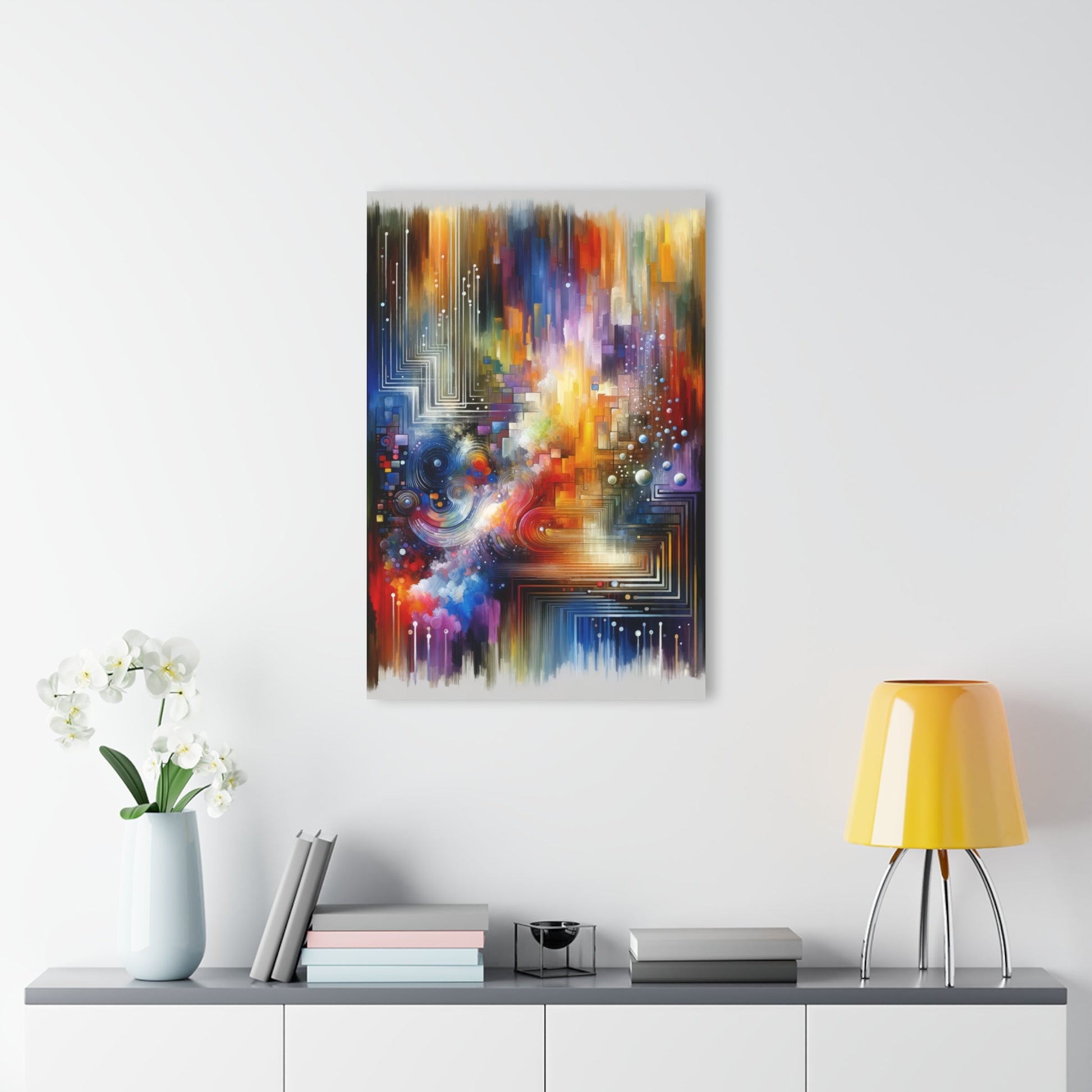 Abstract Technicolor Synthesis Acrylic Prints (French Cleat Hanging) - ATUH.ART