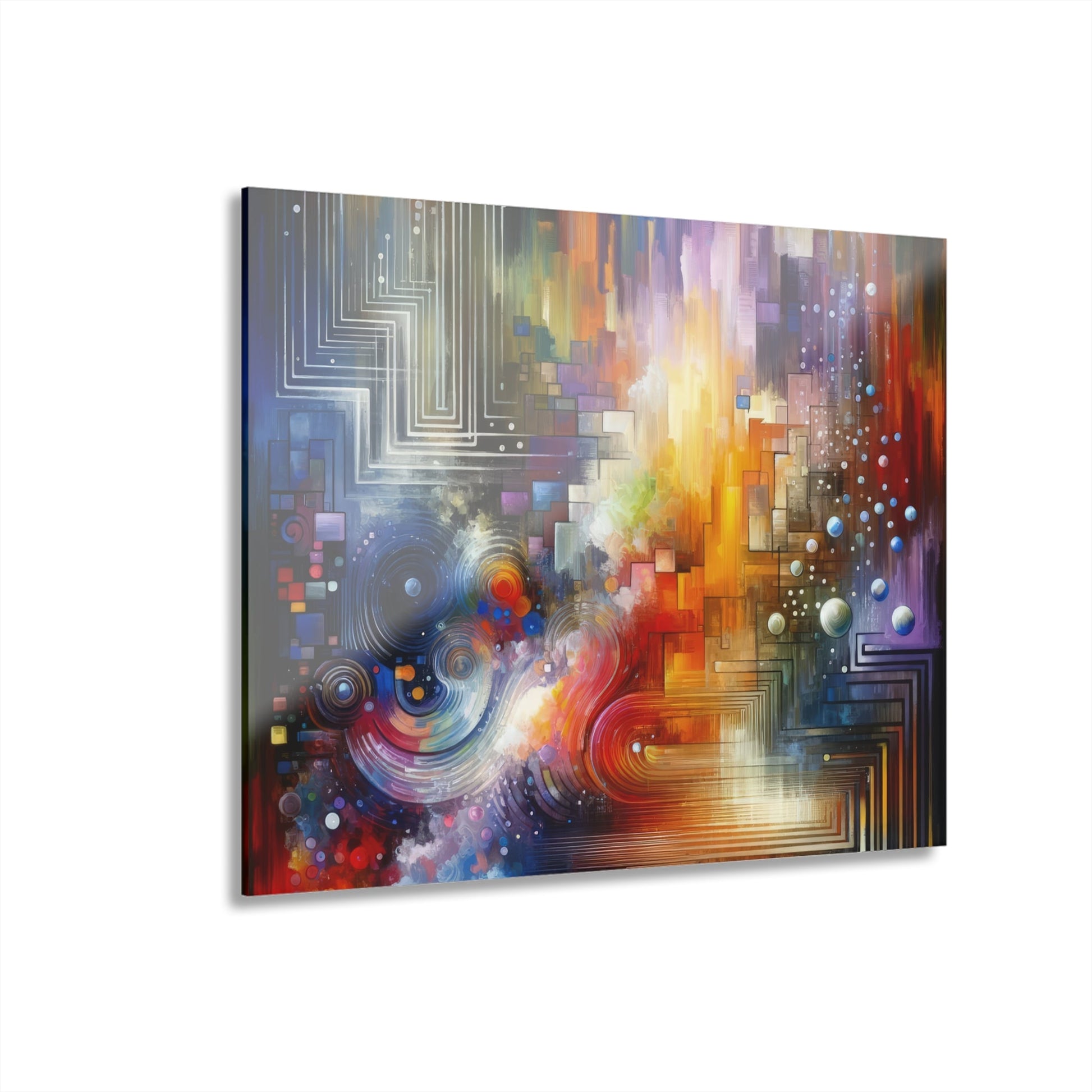 Abstract Technicolor Synthesis Acrylic Prints (French Cleat Hanging) - ATUH.ART