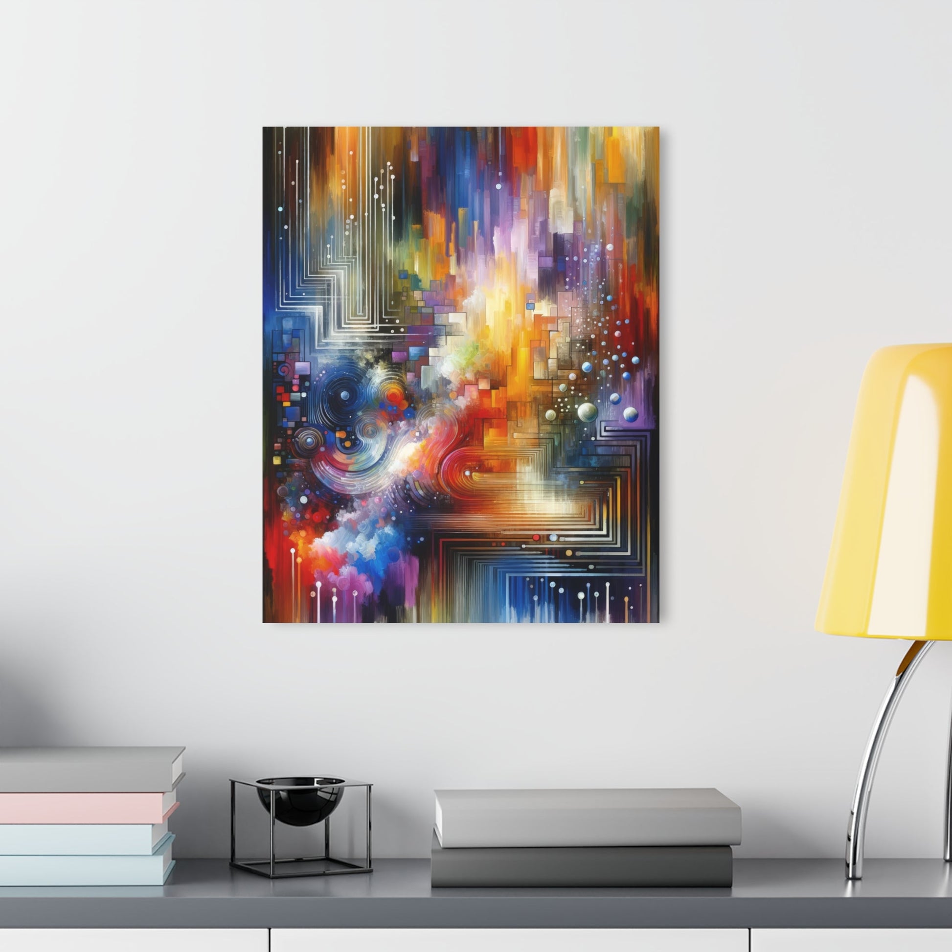Abstract Technicolor Synthesis Acrylic Prints (French Cleat Hanging) - ATUH.ART