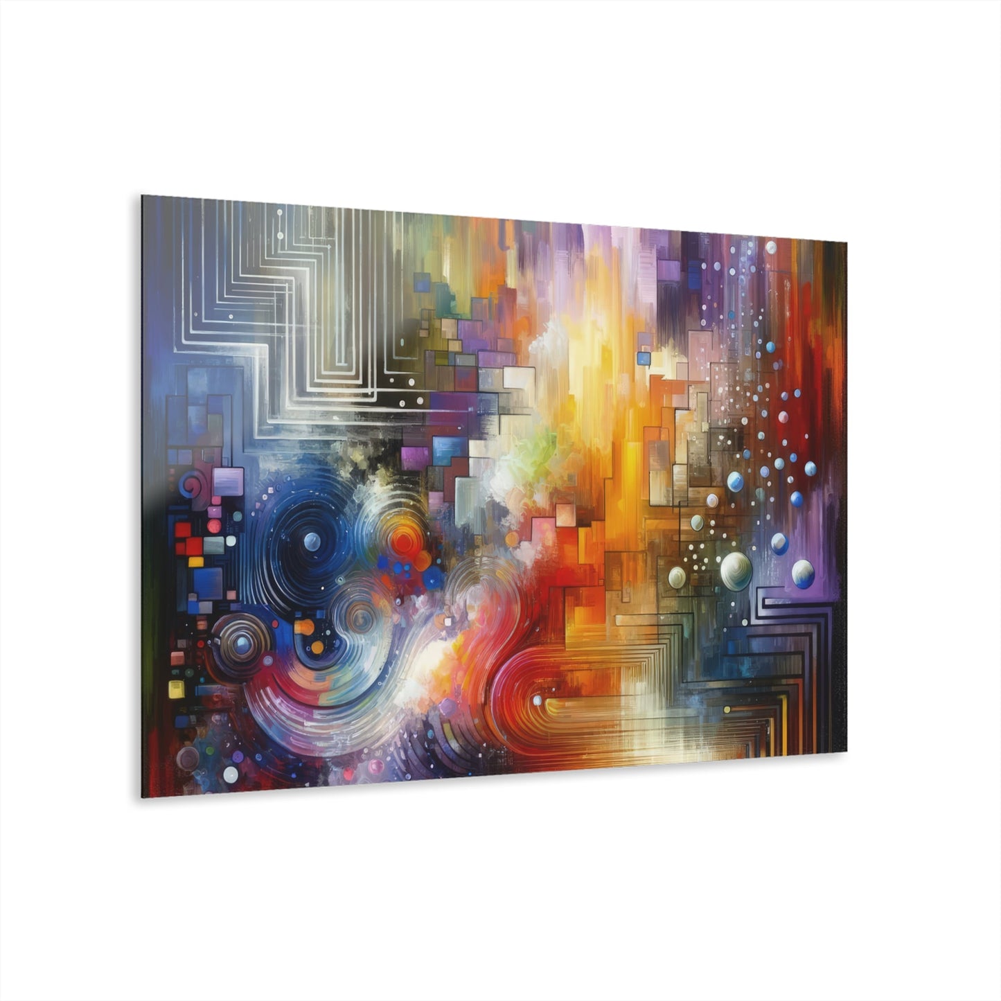 Abstract Technicolor Synthesis Acrylic Prints (French Cleat Hanging) - ATUH.ART