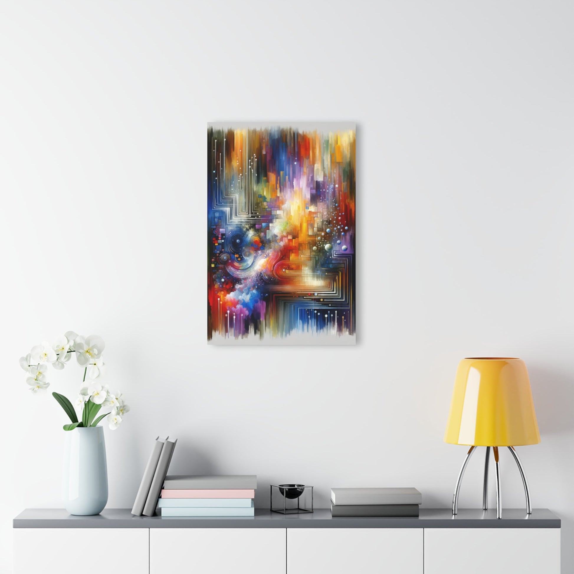 Abstract Technicolor Synthesis Acrylic Prints (French Cleat Hanging) - ATUH.ART
