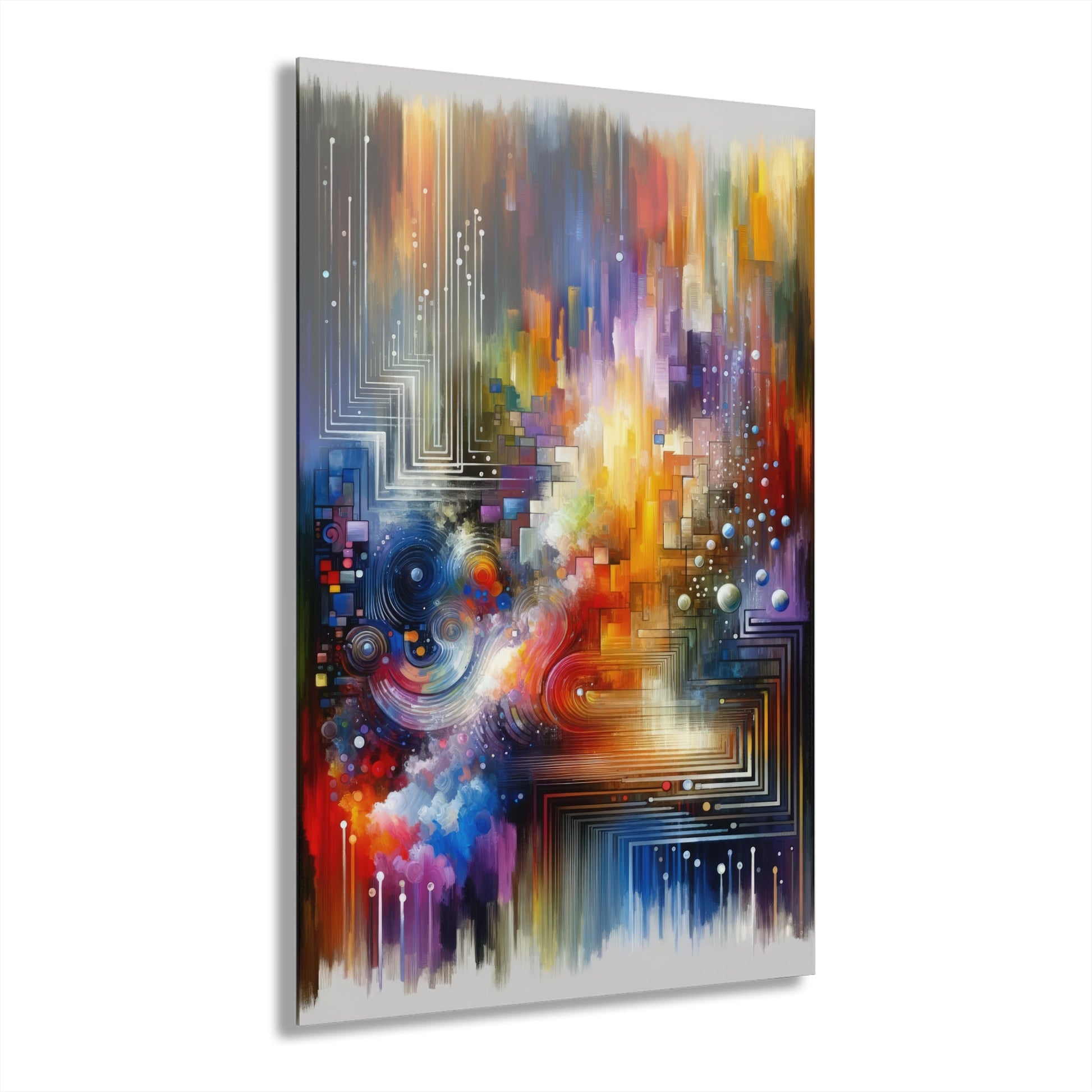 Abstract Technicolor Synthesis Acrylic Prints (French Cleat Hanging) - ATUH.ART