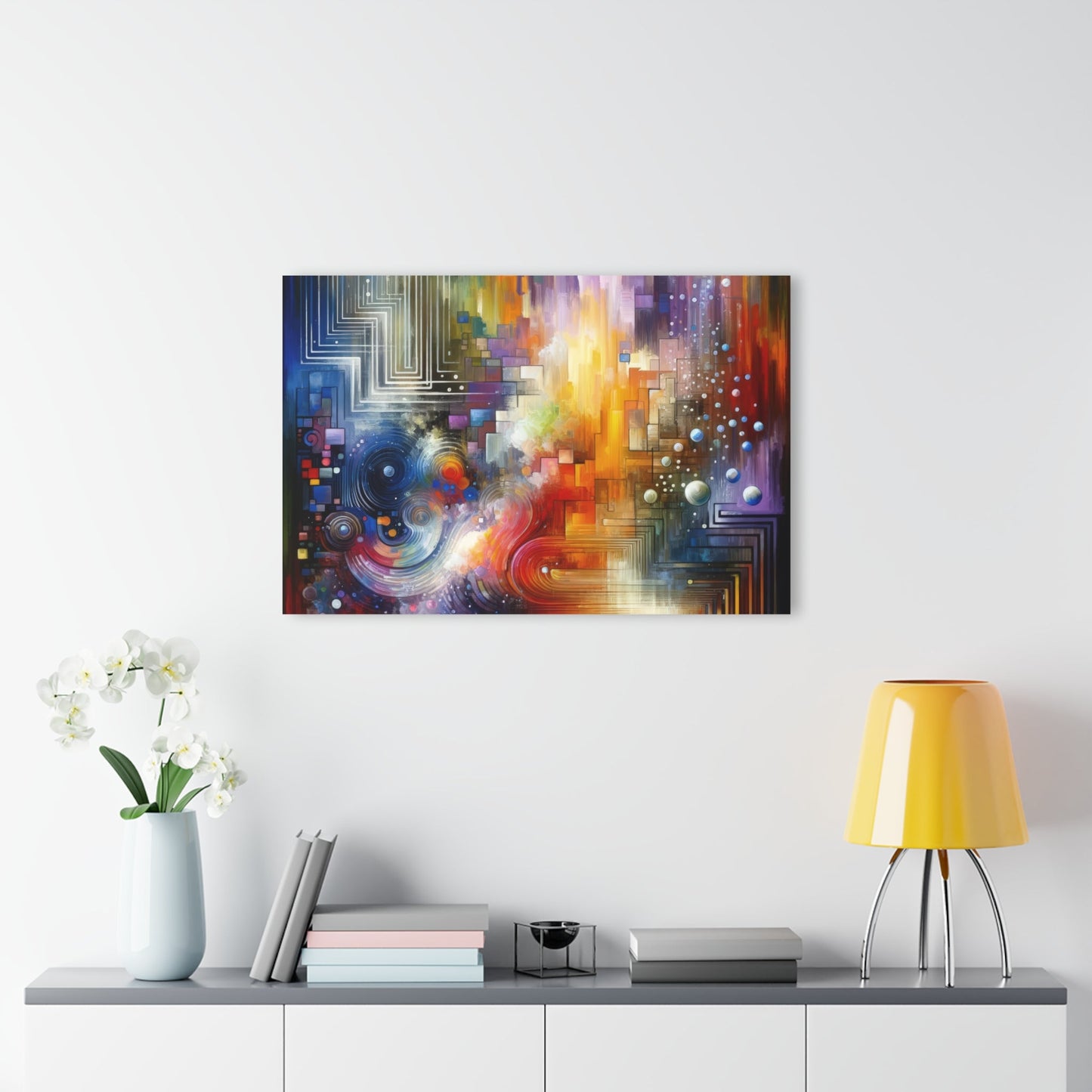 Abstract Technicolor Synthesis Acrylic Prints (French Cleat Hanging) - ATUH.ART